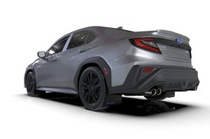 Subaru WRX Mud Flap - Front + Rear - Rally Armor - UR Premium Urethane - Black/Blue Logo - `22-`25 Subaru WRX Mud Flap - Front + Rear - Rally Armor - UR Premium Urethane - Black/Blue Logo - `22-`25